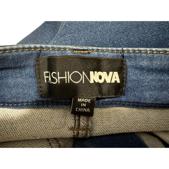 Fashion Nova Classic High Waist Skinny Jeans Cotton Blend Stretch Sz M Pockets - Picture 4 of 5